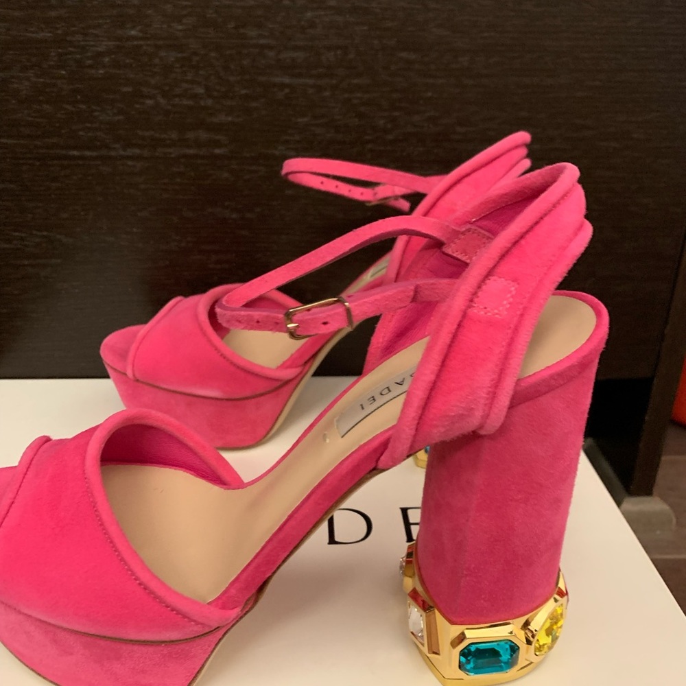 Casadei sandals pink suede brand new - Picture 6 of 7